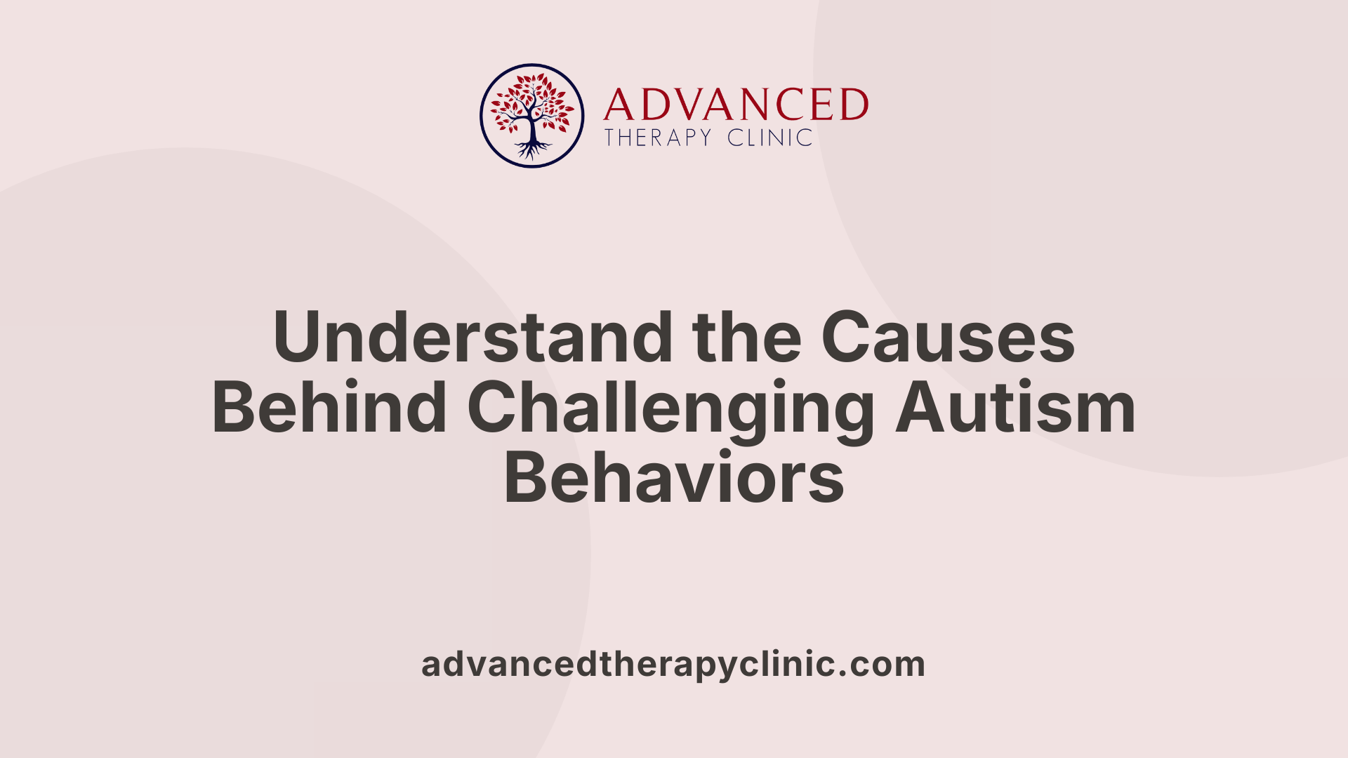 Understand the Causes Behind Challenging Autism Behaviors