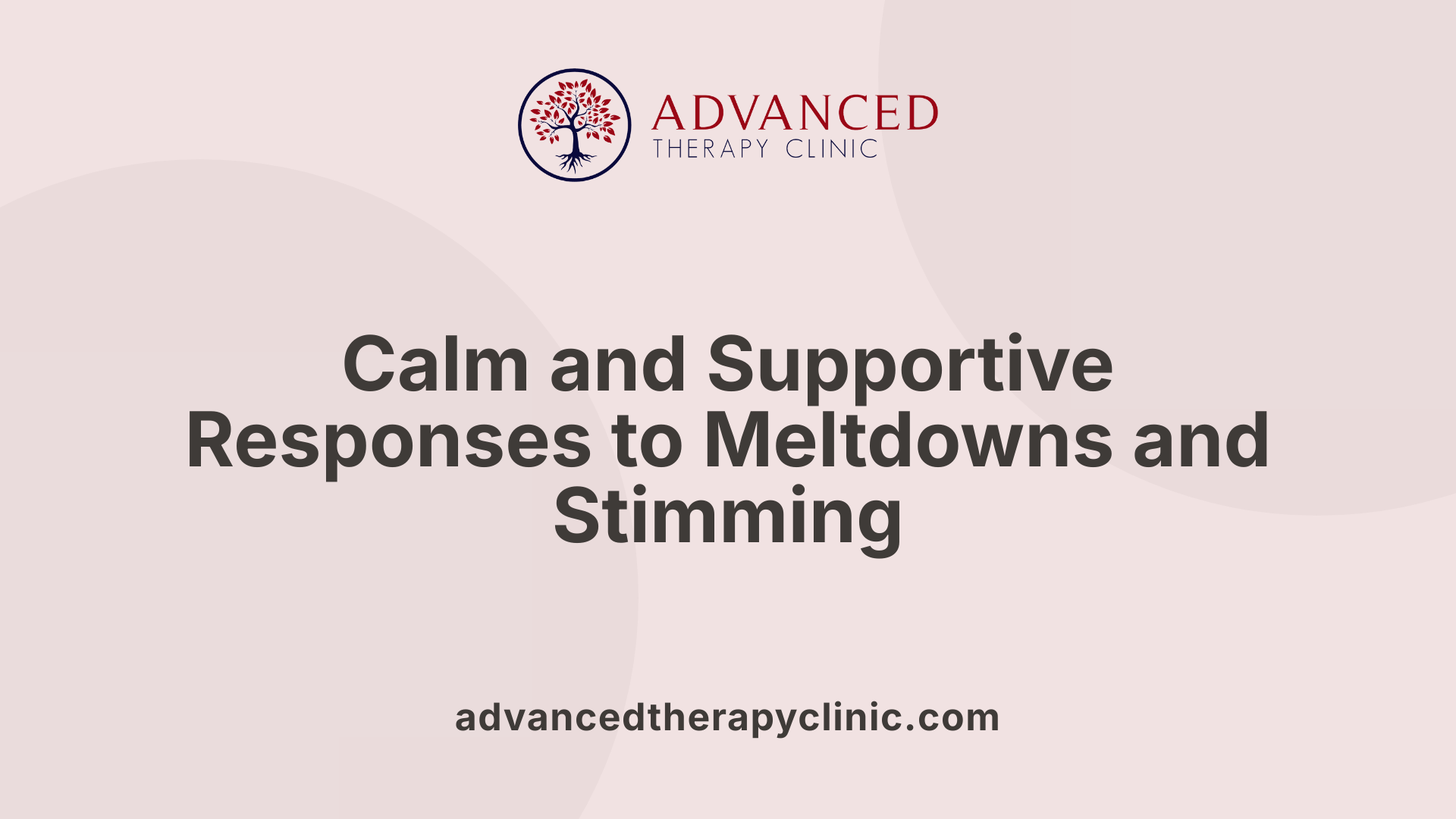 Calm and Supportive Responses to Meltdowns and Stimming