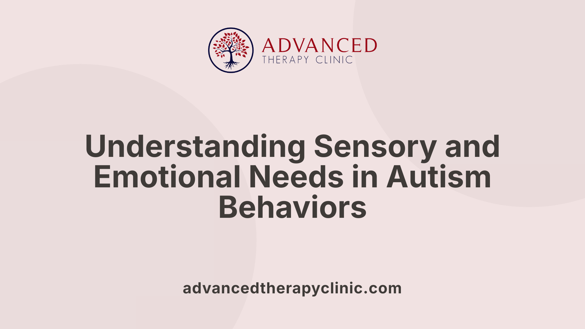 Understanding Sensory and Emotional Needs in Autism Behaviors