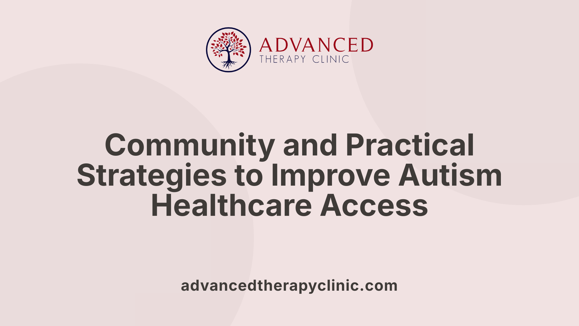 Community and Practical Strategies to Improve Autism Healthcare Access