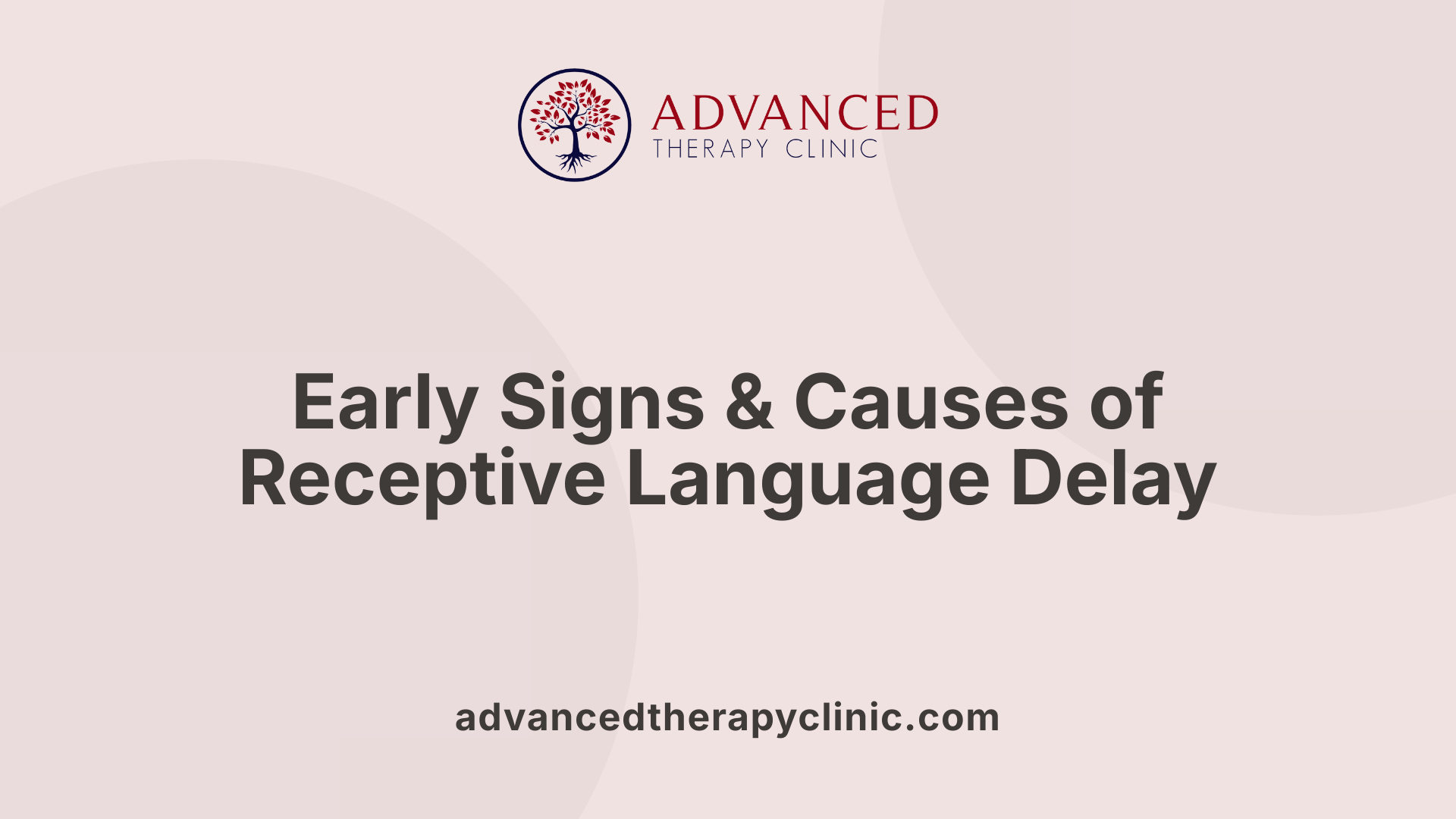 Early Signs &amp; Causes of Receptive Language Delay