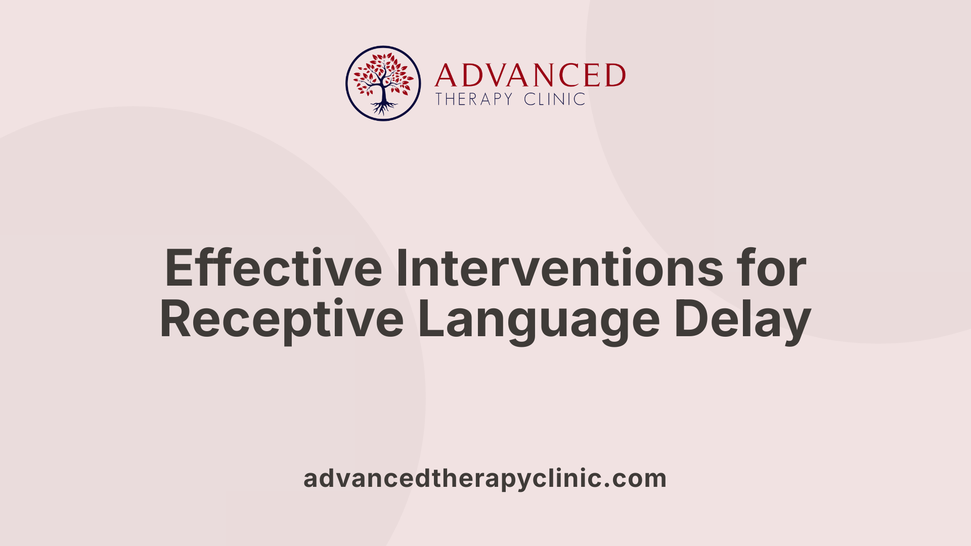Effective Interventions for Receptive Language Delay