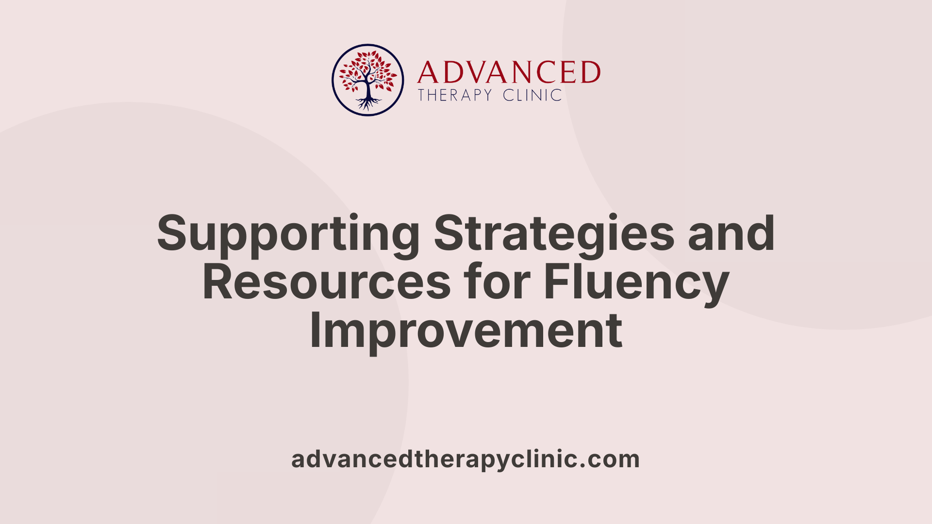 Supporting Strategies and Resources for Fluency Improvement