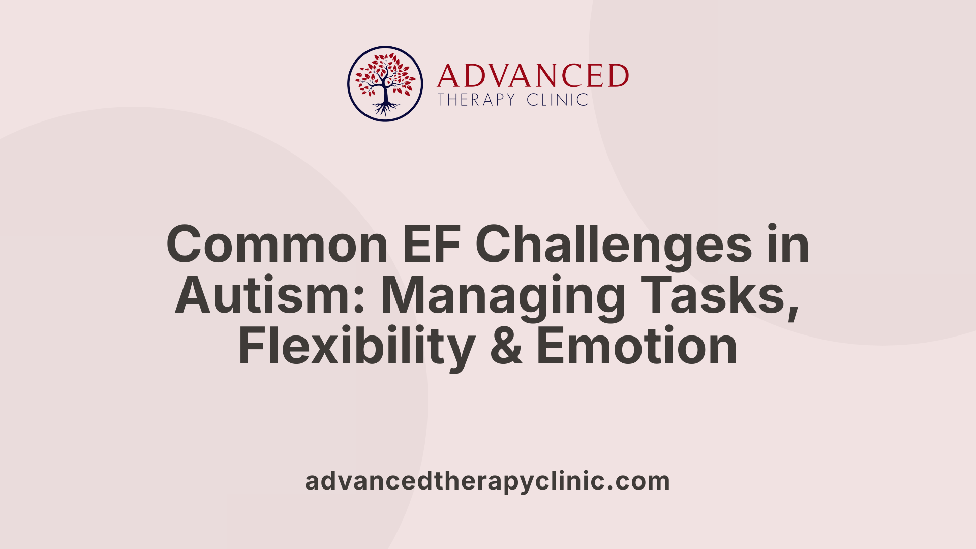 Common EF Challenges in Autism: Managing Tasks, Flexibility &amp; Emotion