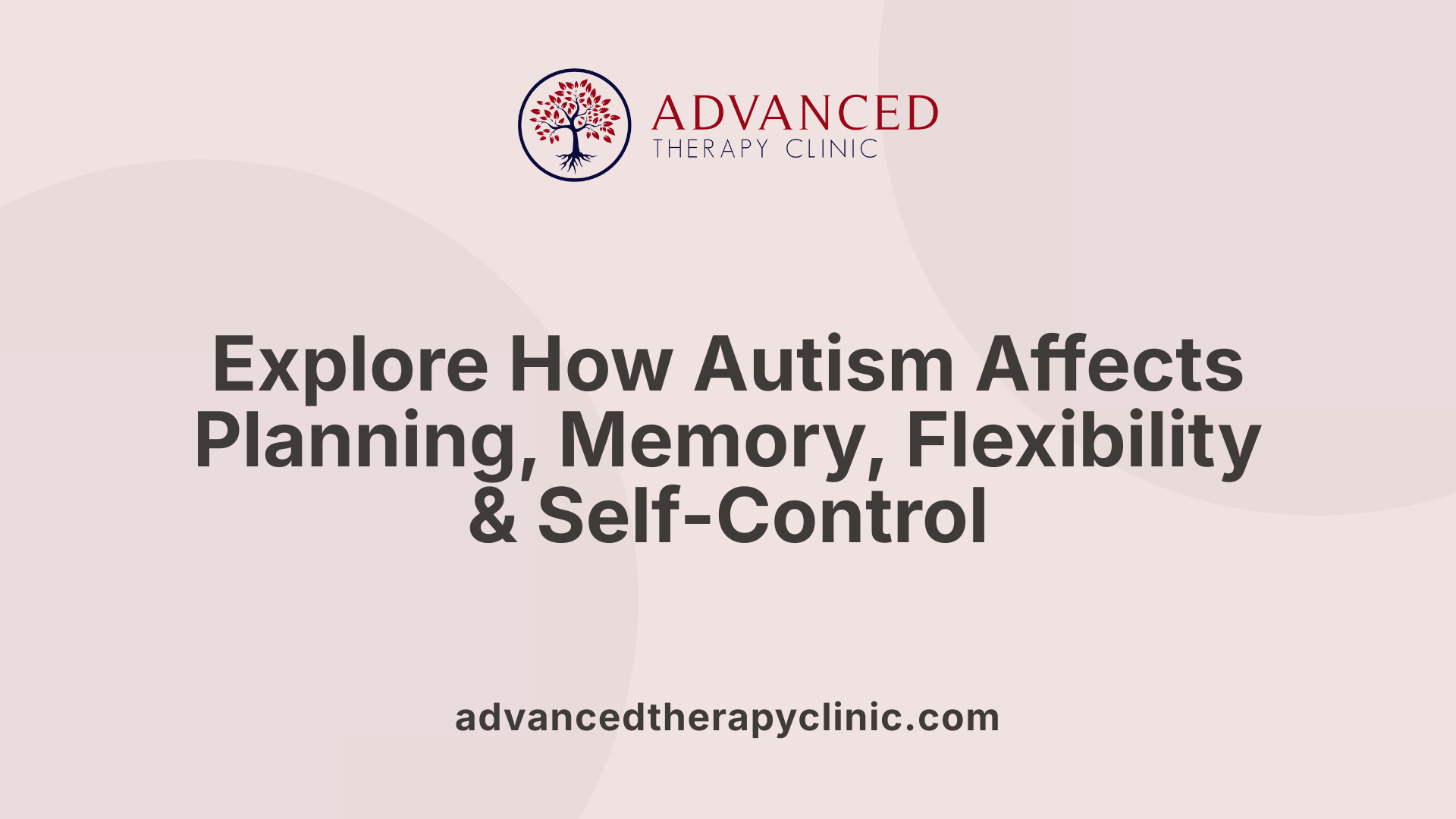 Explore How Autism Affects Planning, Memory, Flexibility &amp; Self-Control