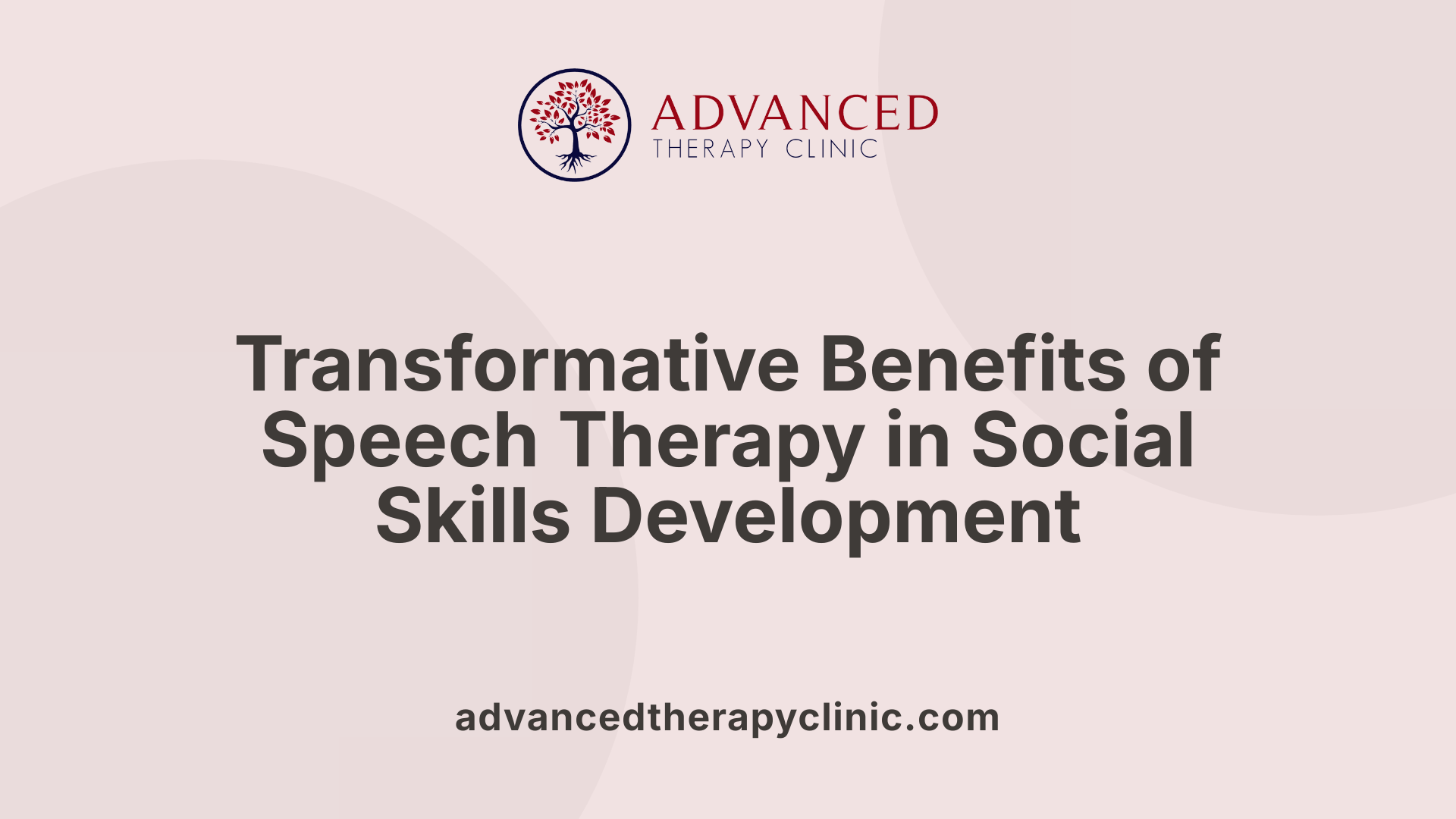Transformative Benefits of Speech Therapy in Social Skills Development