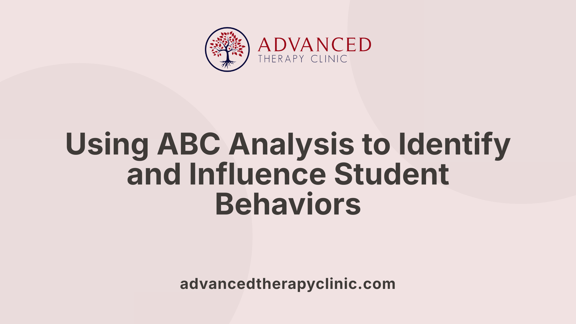 Using ABC Analysis to Identify and Influence Student Behaviors