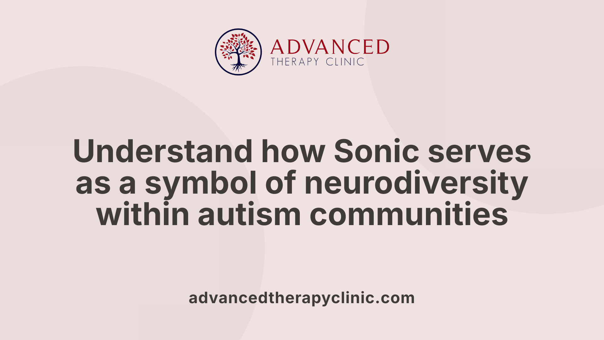 Understand how Sonic serves as a symbol of neurodiversity within autism communities