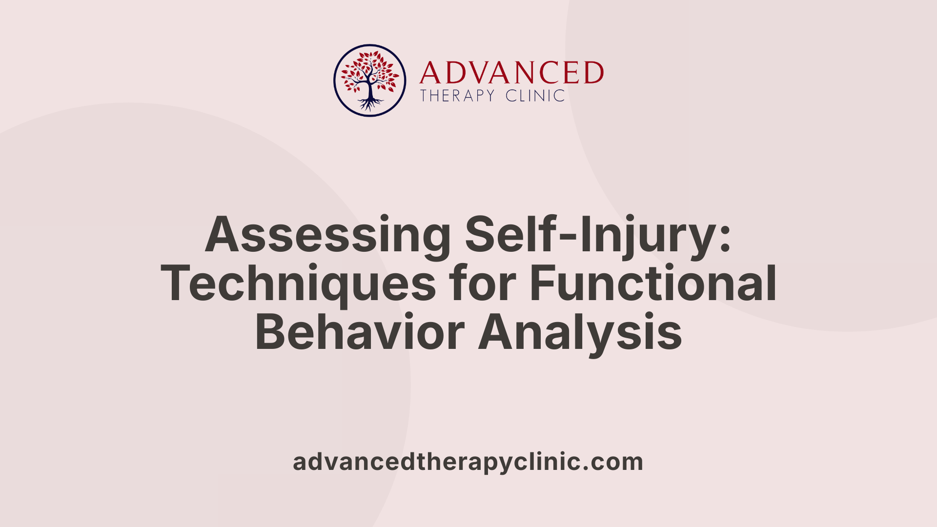 Assessing Self-Injury: Techniques for Functional Behavior Analysis
