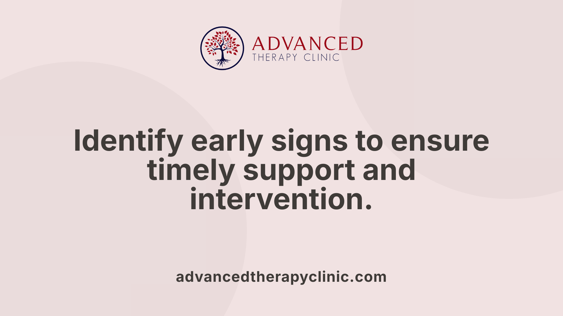 Identify early signs to ensure timely support and intervention.