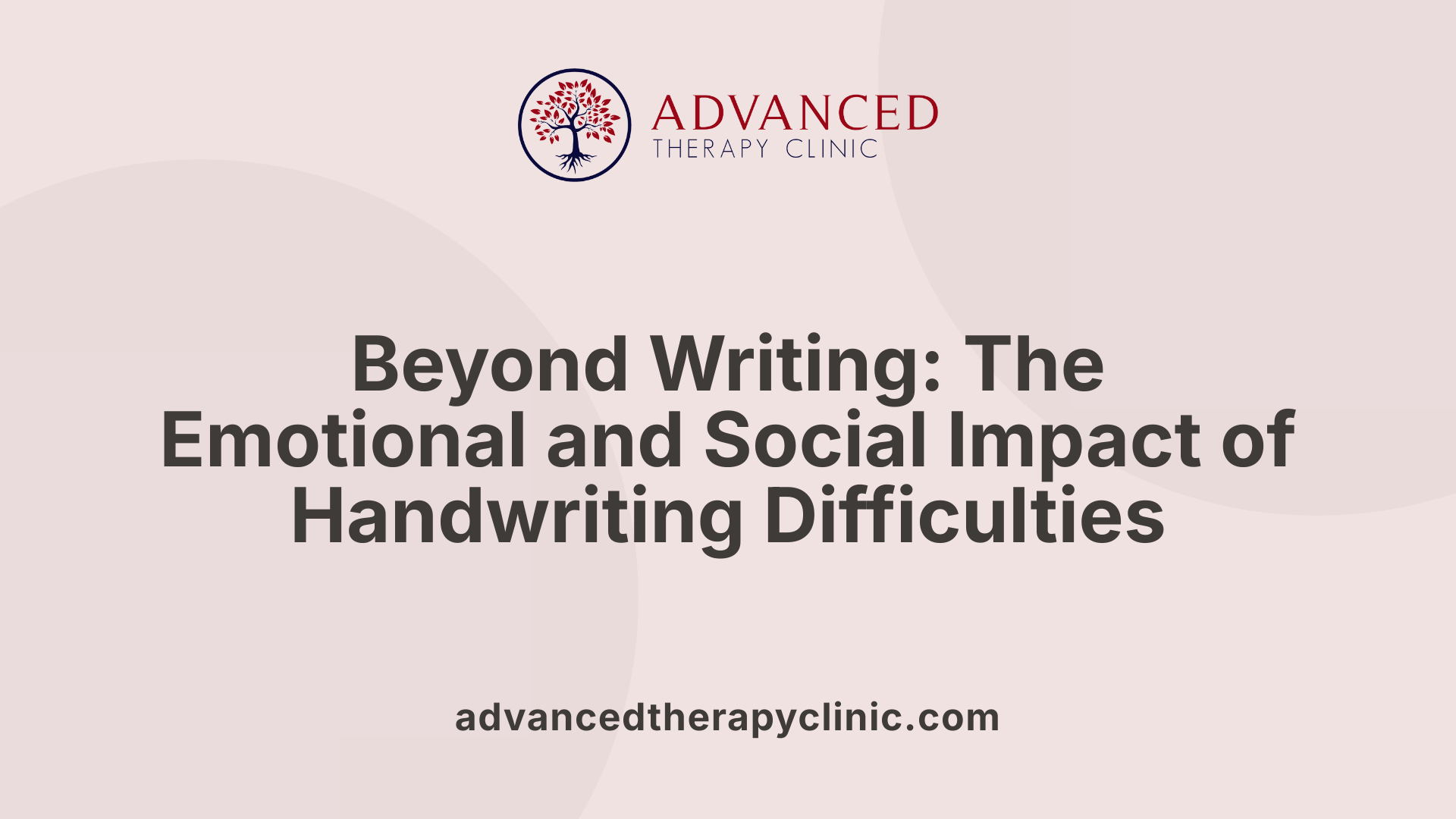 Beyond Writing: The Emotional and Social Impact of Handwriting Difficulties