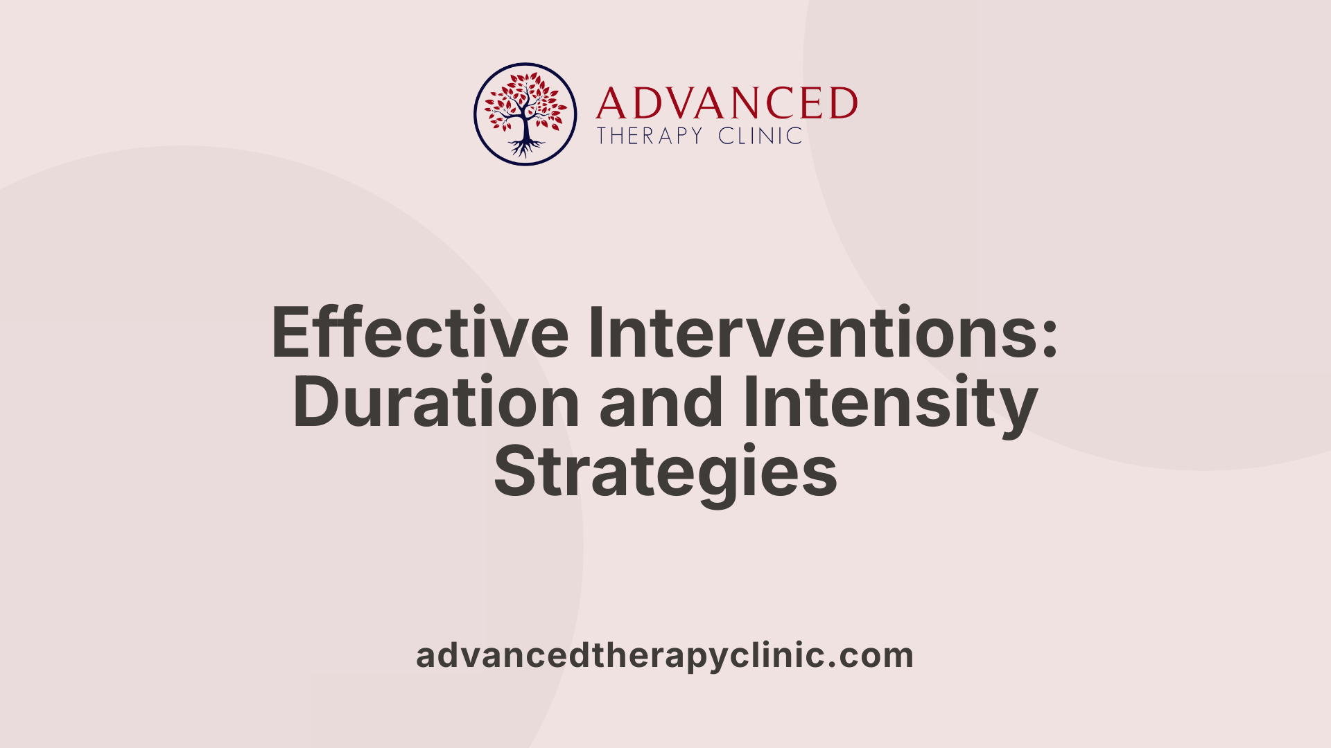 Effective Interventions: Duration and Intensity Strategies