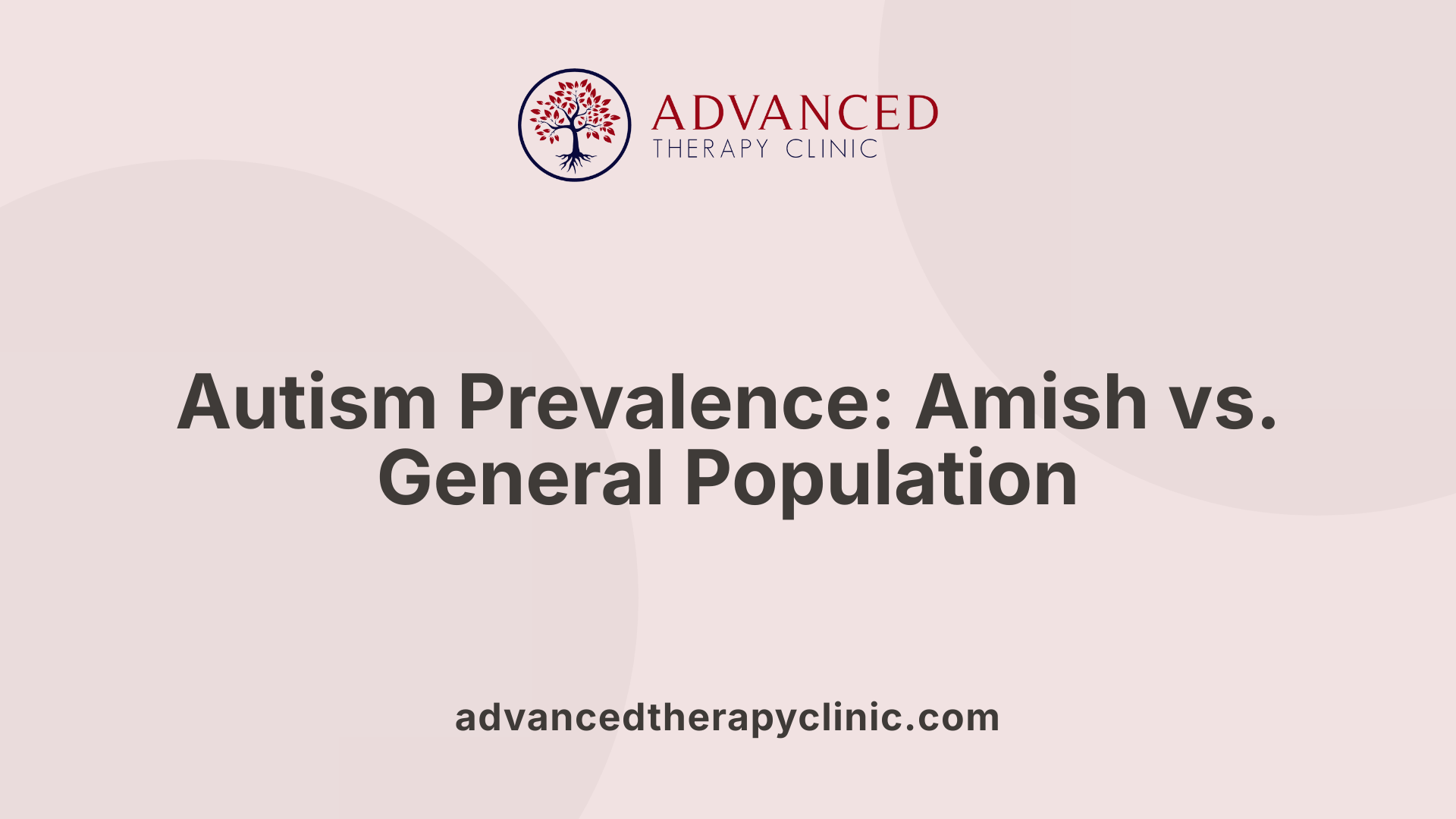 Autism Prevalence: Amish vs. General Population