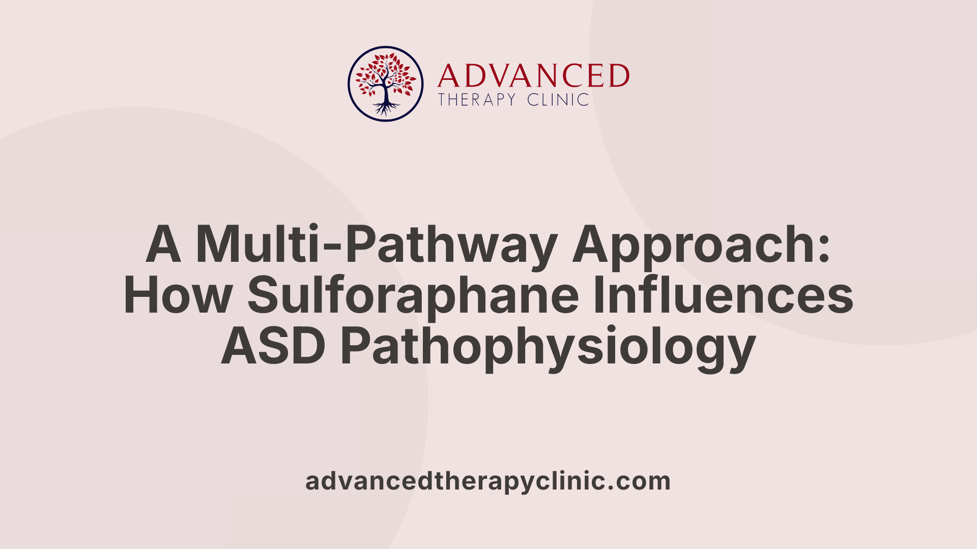 A Multi-Pathway Approach: How Sulforaphane Influences ASD Pathophysiology