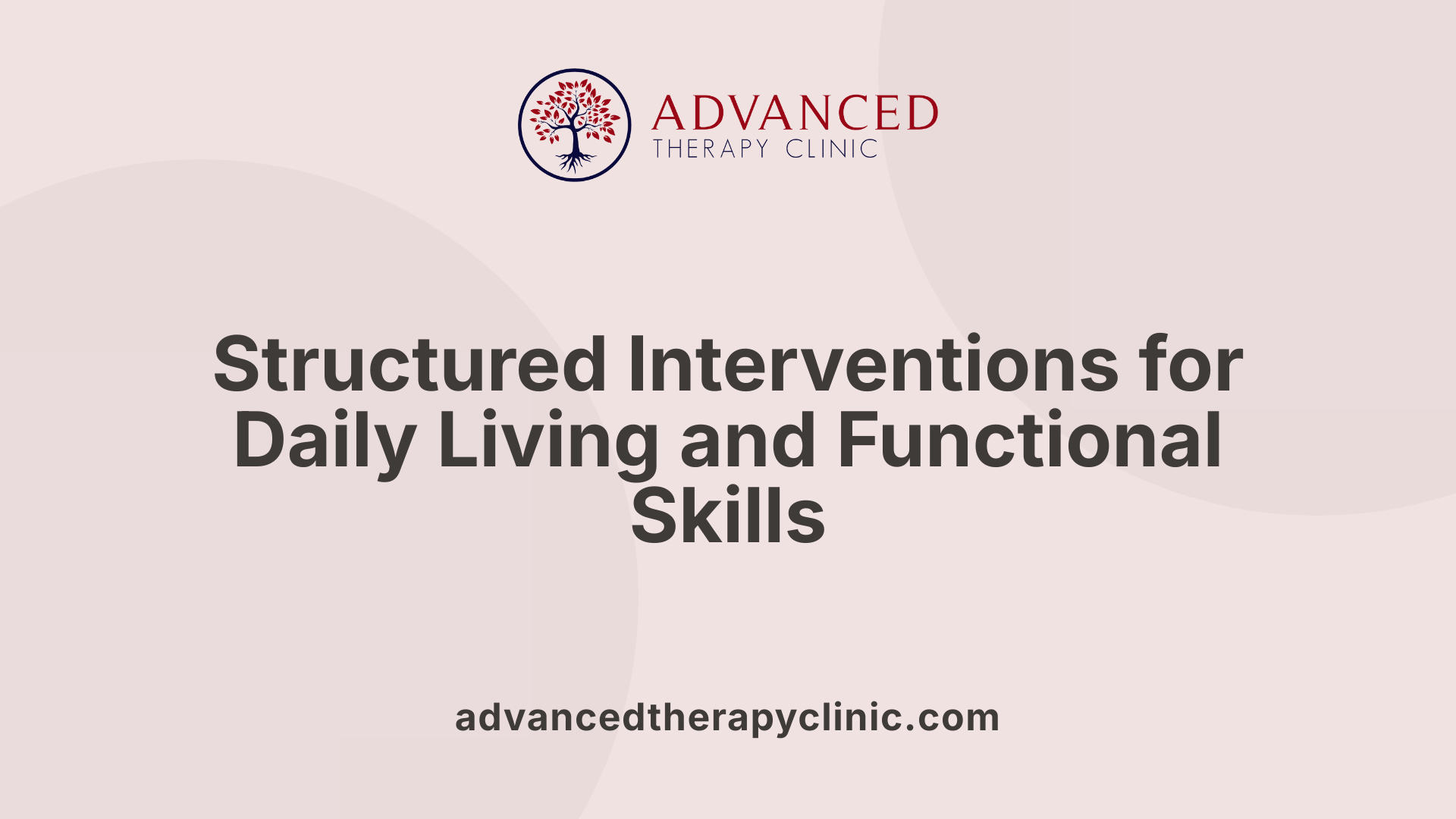 Structured Interventions for Daily Living and Functional Skills