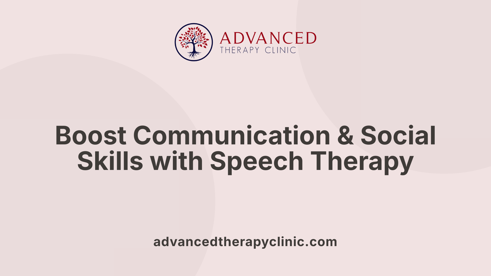 Boost Communication & Social Skills with Speech Therapy