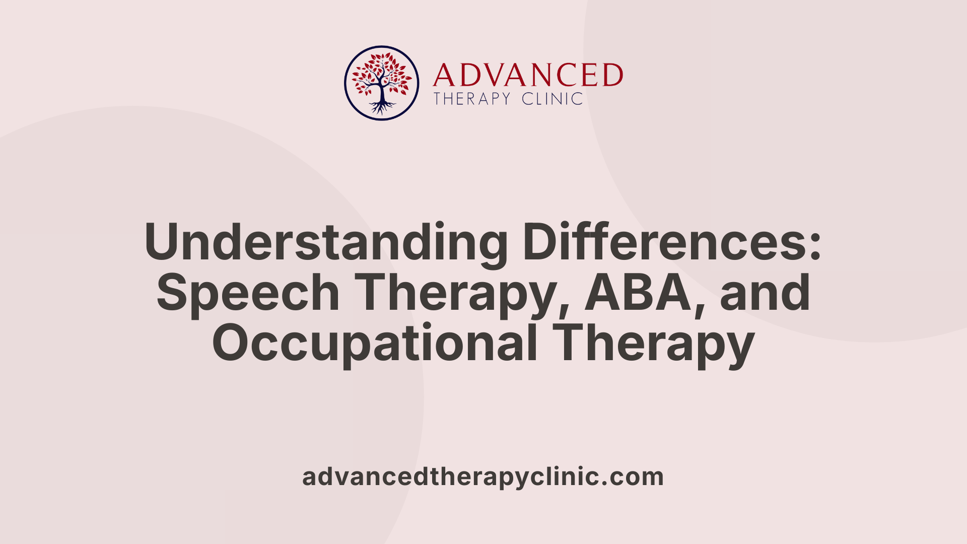 Understanding Differences: Speech Therapy, ABA, and Occupational Therapy