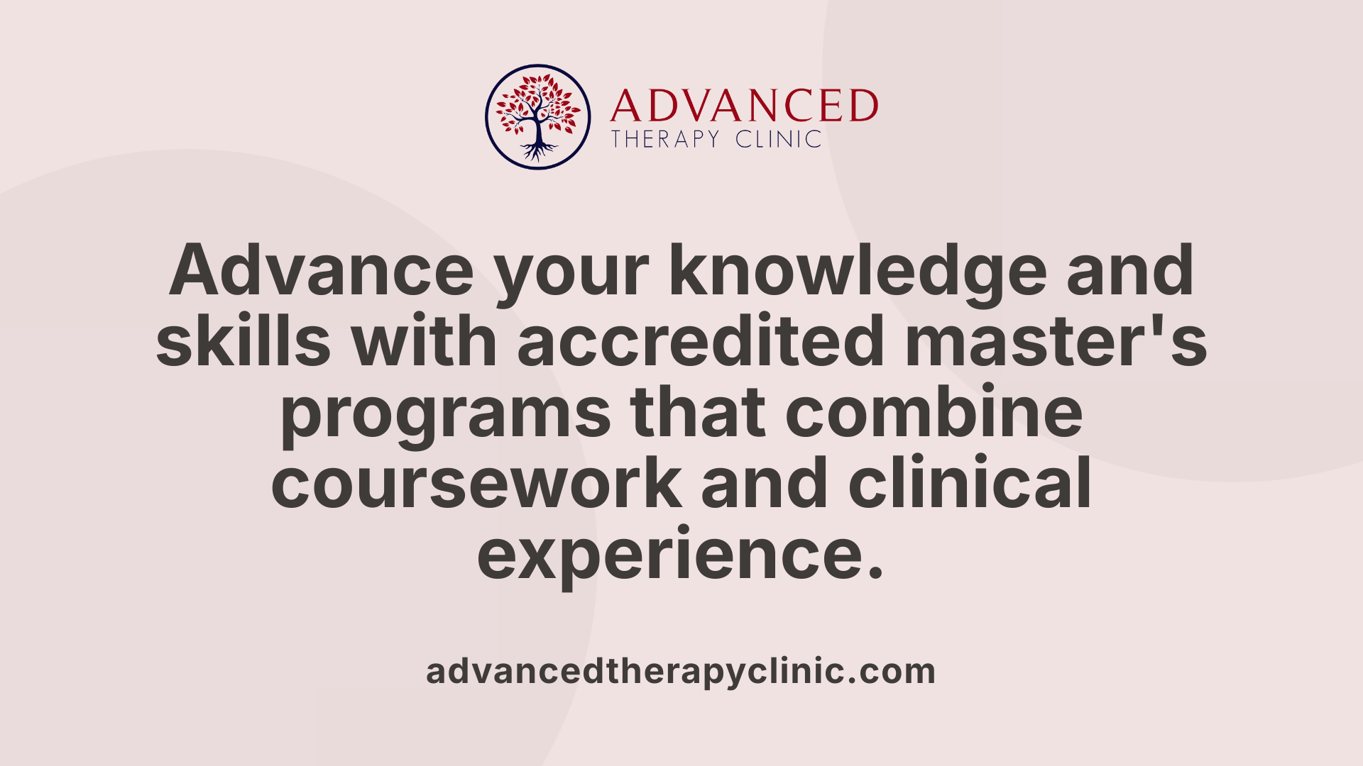 Advance your knowledge and skills with accredited master's programs that combine coursework and clinical experience.