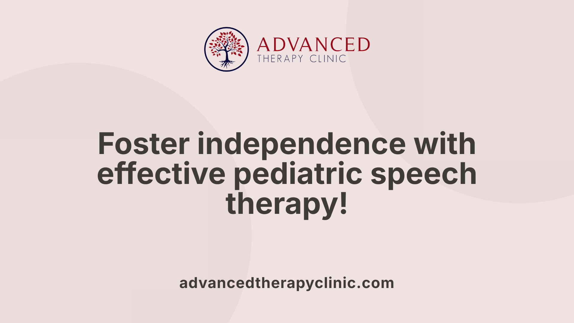 Foster independence with effective pediatric speech therapy!