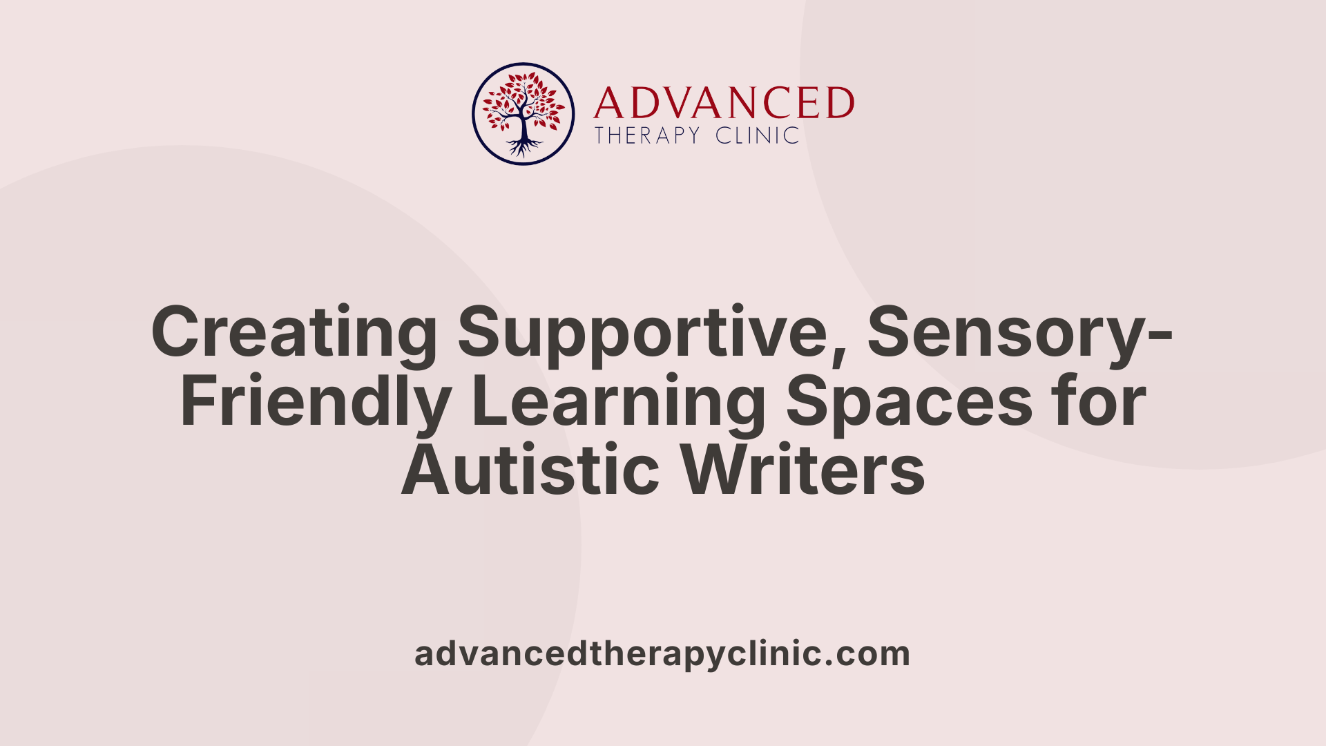 Creating Supportive, Sensory-Friendly Learning Spaces for Autistic Writers
