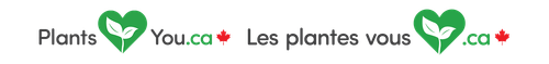 The Plants Love You logo in English and french