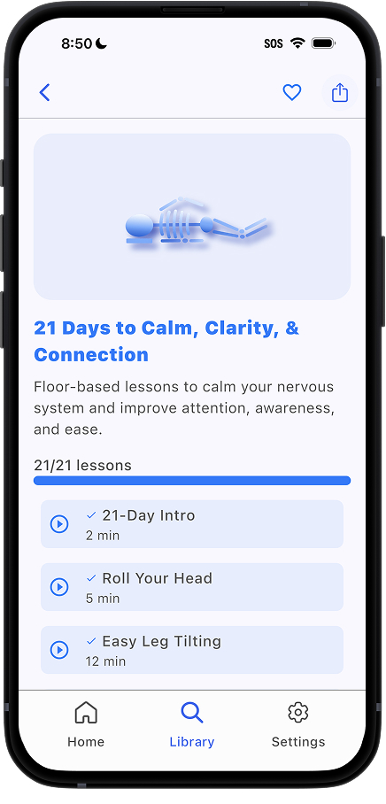 An image of a mobile phone displaying the Pauseture app.