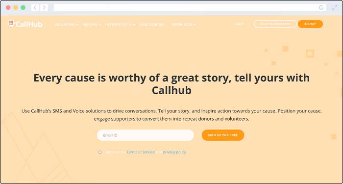Connect with your donors through CallHub's donation software for text giving.