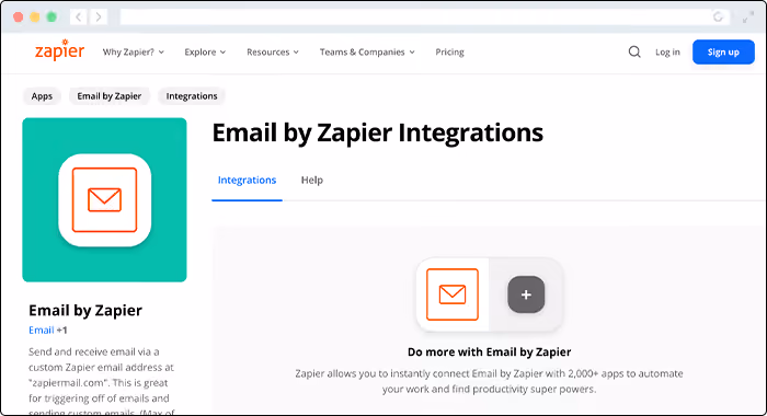 Email by Zapier comes equipped with sufficient automation capabilities for customized communciations.