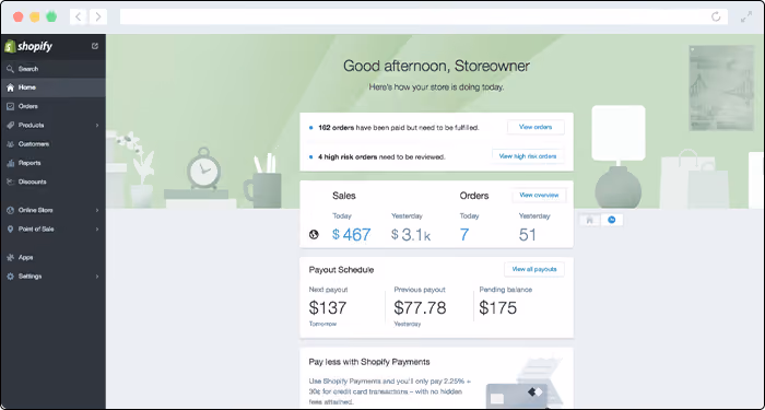 Shopify's donation platform enables nonprofits to easy start an online storefront.