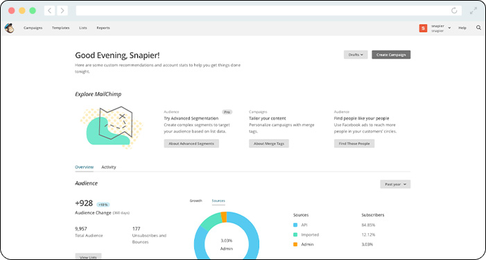 Mailchimp's email platform comes equipped with helpful donation tools to make online fundraising convenient.