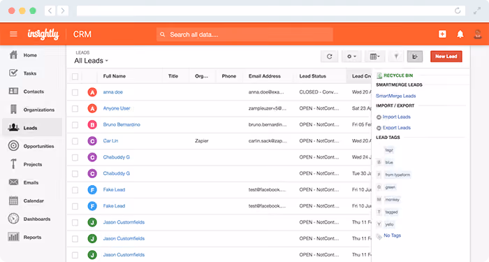 Explore Insightly's nonprofit software for improved project management.