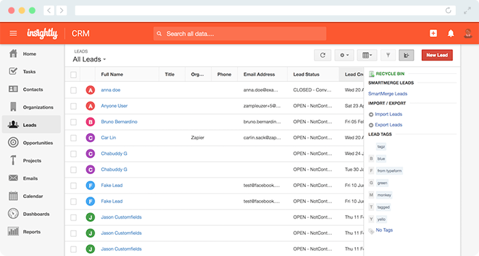 Explore Insightly's nonprofit software for improved project management.