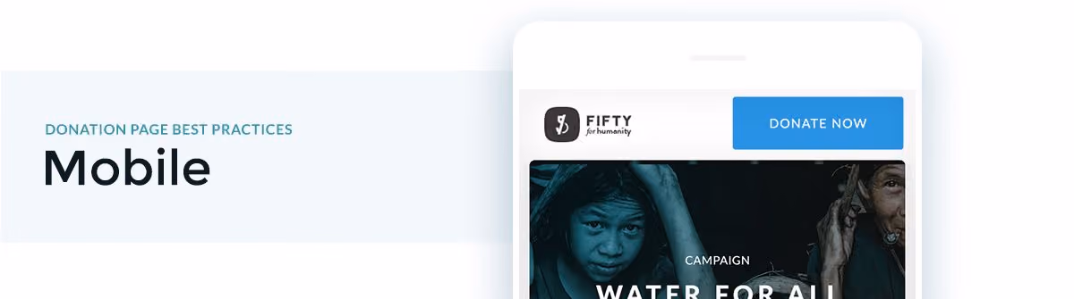 A great donation page best practice involves making it mobile-responsive.