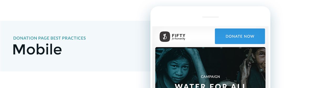 A great donation page best practice involves making it mobile-responsive.