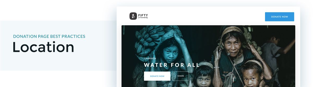 Finding your page is a donation page best practice.