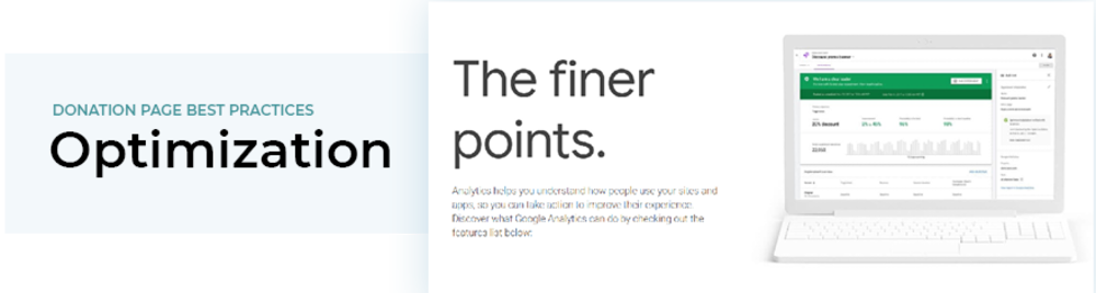 Prioritizing donation page optimization is a vital best practice.