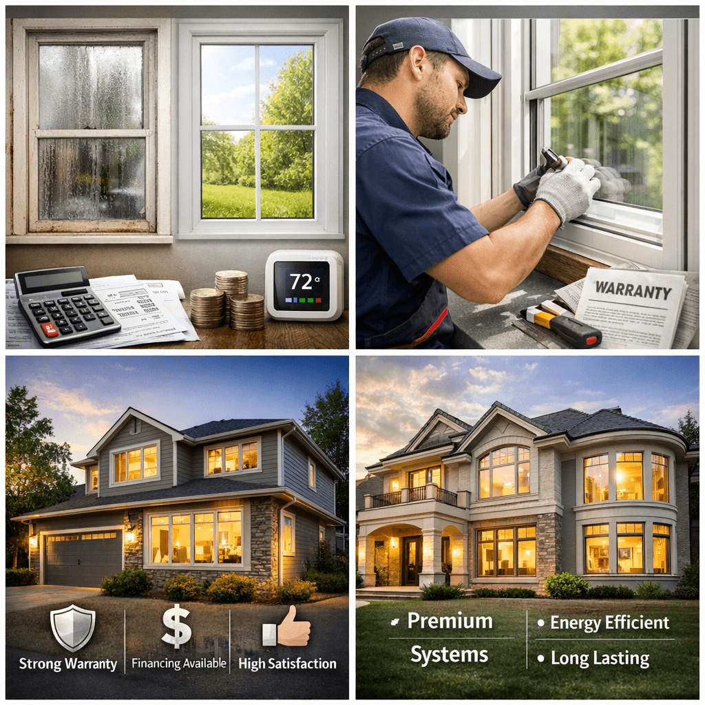 Toronto contractor estimating window installation pricing on-site