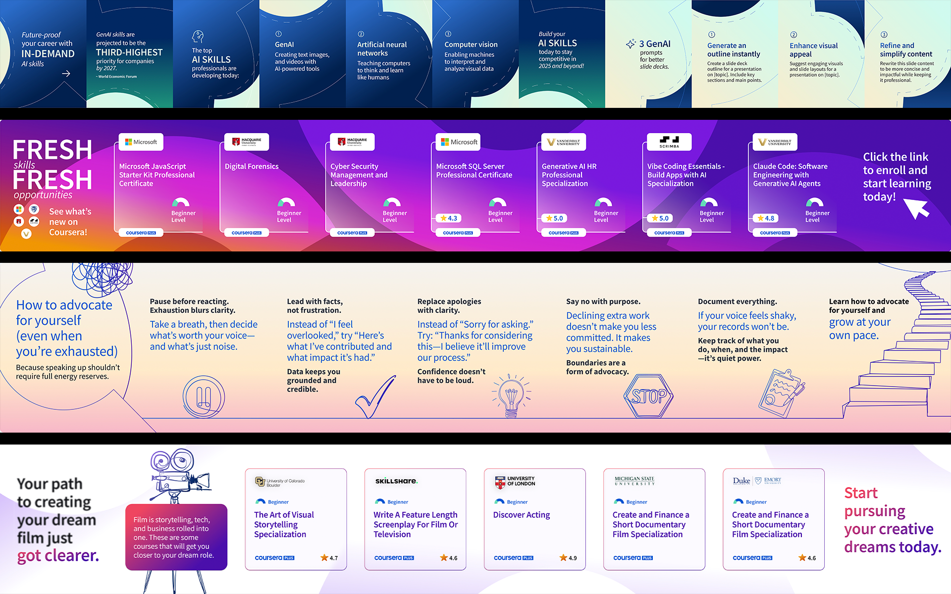 Coursera Inc.: Color & Composition Experimentation, Exploration, & Evolution