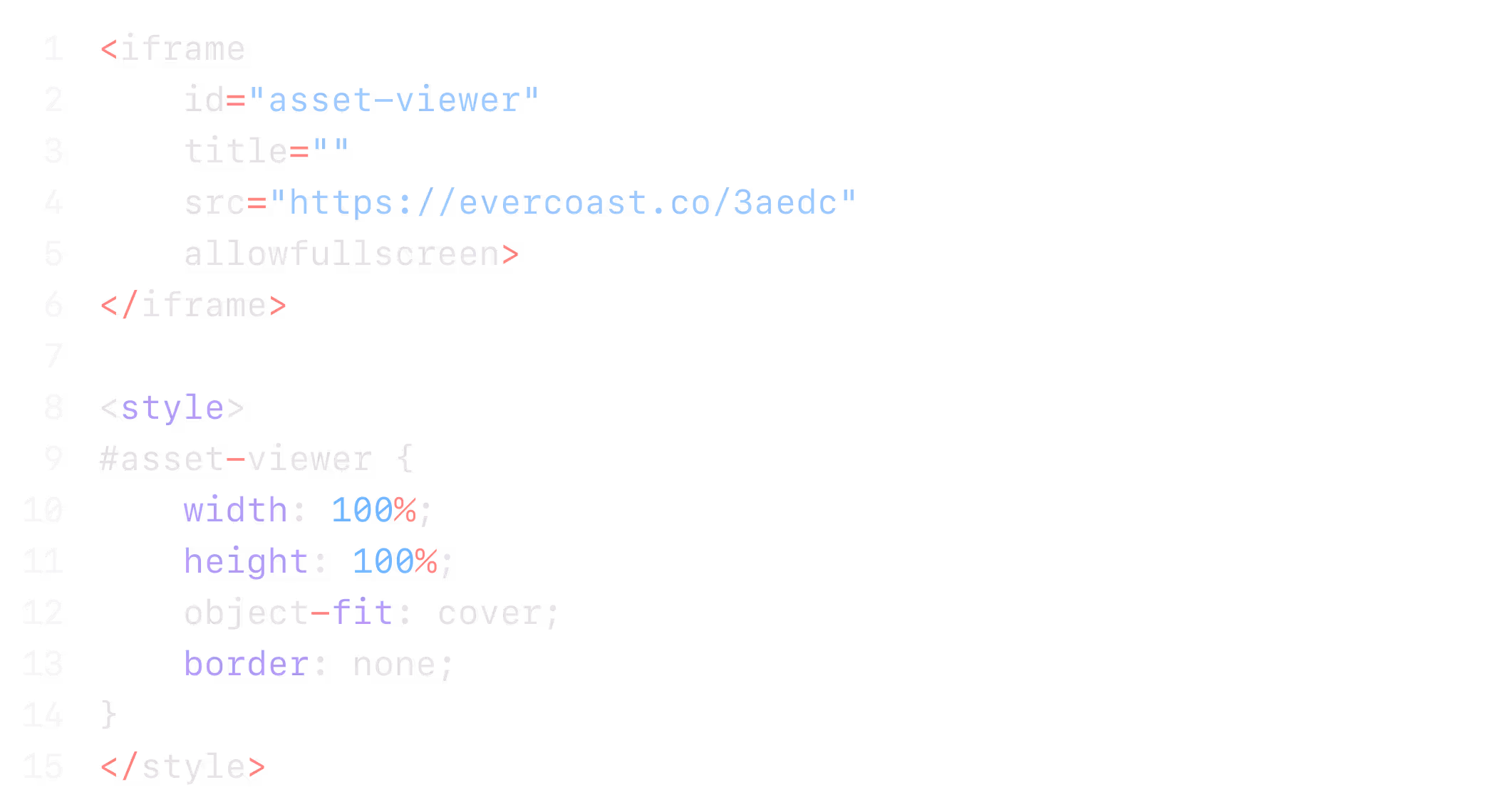 example embed web code