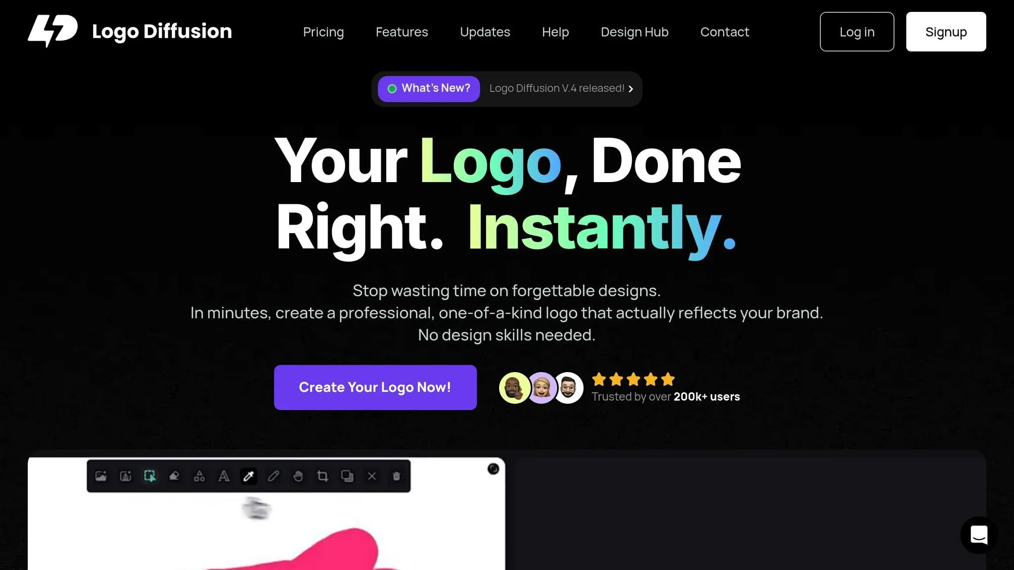 Applying Textures with Logo Diffusion