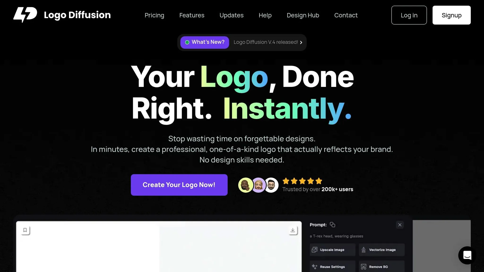 Remove Backgrounds with Logo Diffusion