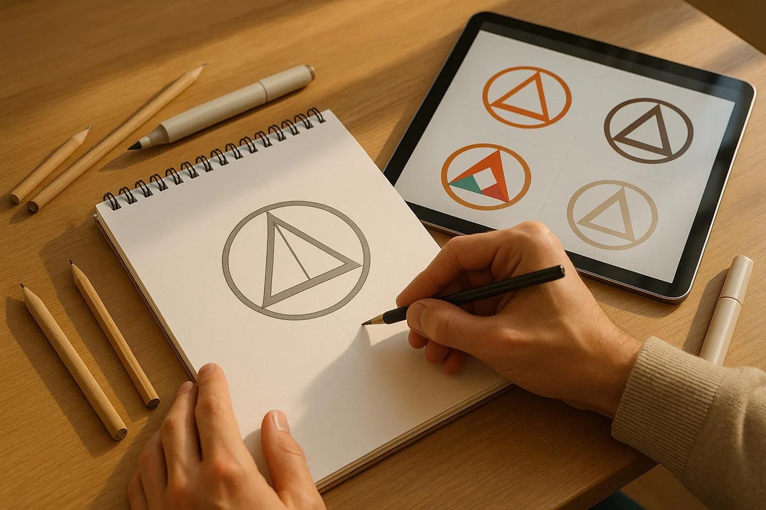 Iterative Prompt Refinement for Balanced Logos