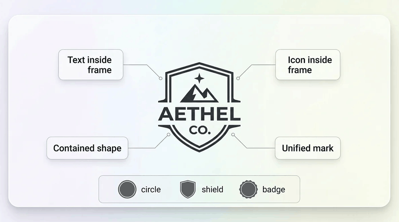 Example of emblem logo