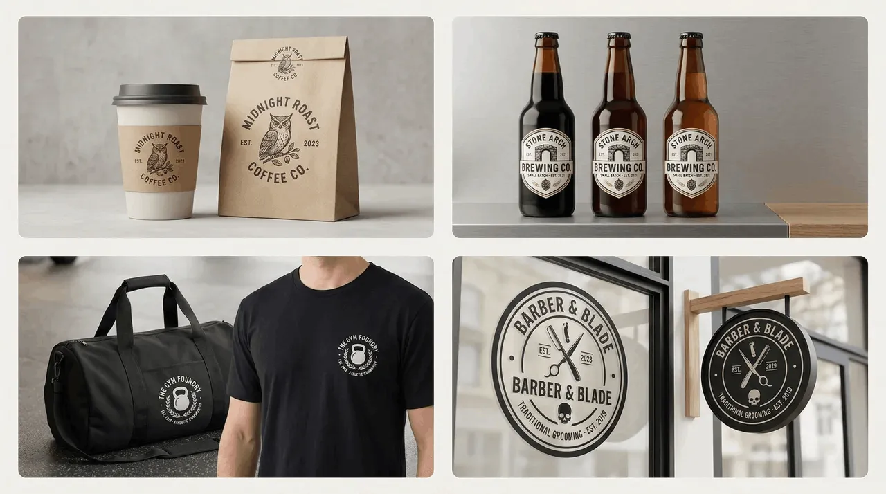 Examples of using emblem logos