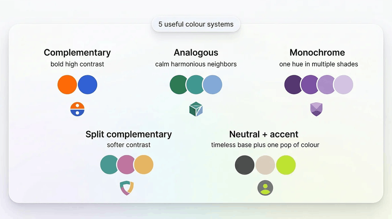 Types of Colour Combinations