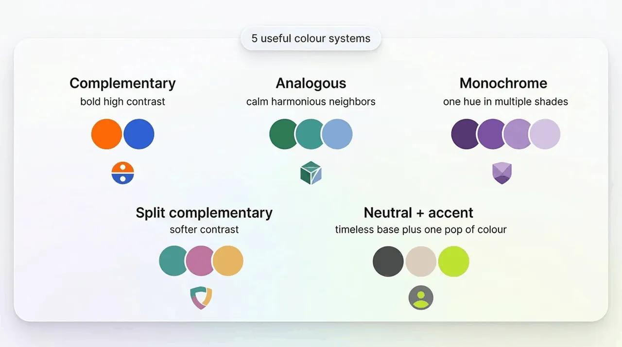 Types of Colour Combinations