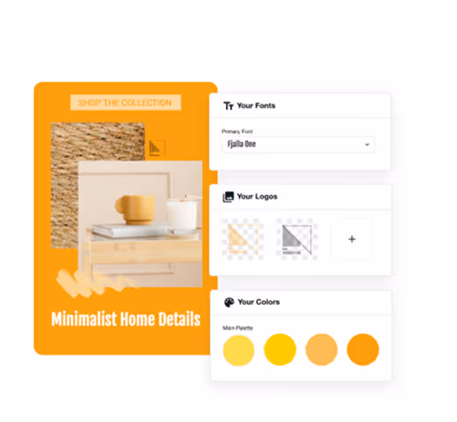 User interface showing brand settings for Pinterest marketing.
