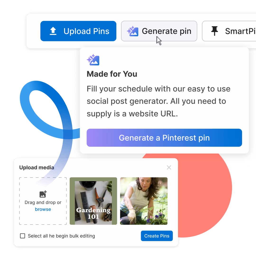 User interface showing cursor on top of "Generate Pin" button.