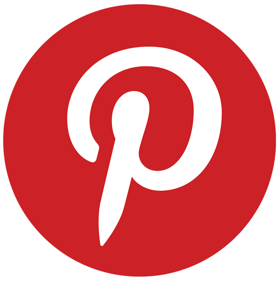 Pinterest logo. Red background with P in Pinterest signature font.