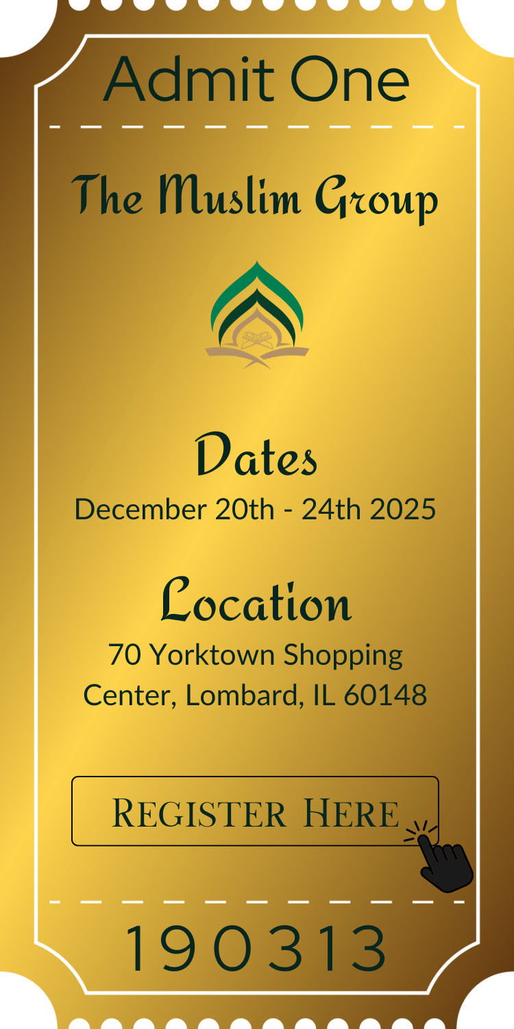 Registration ticket for The Muslim Group December Conference